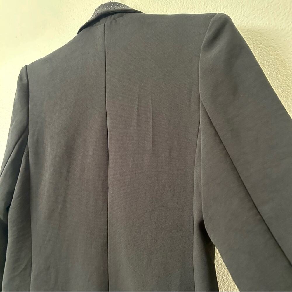 ✨ Forever 21 Black Rhinestone Blazer Size Large NWOT Single Breasted Jacket - Picture 15 of 17